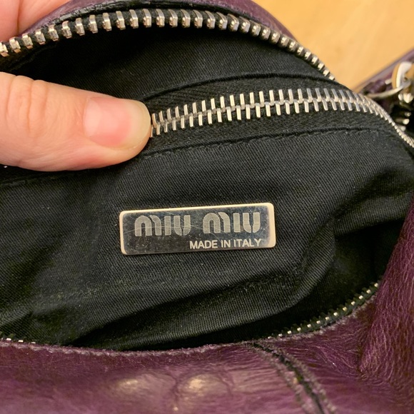 Miu miu plum handbag - Picture 2 of 2